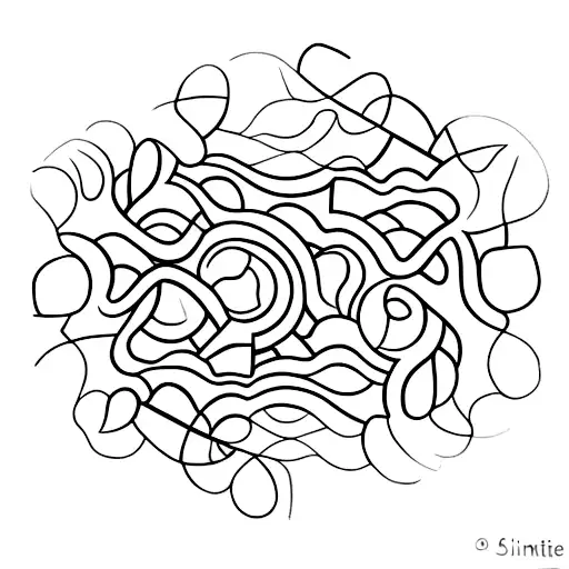 A Minimalist Design Of A Broken Vinyl Record With The Words 'Jealous Guy' Incorporated