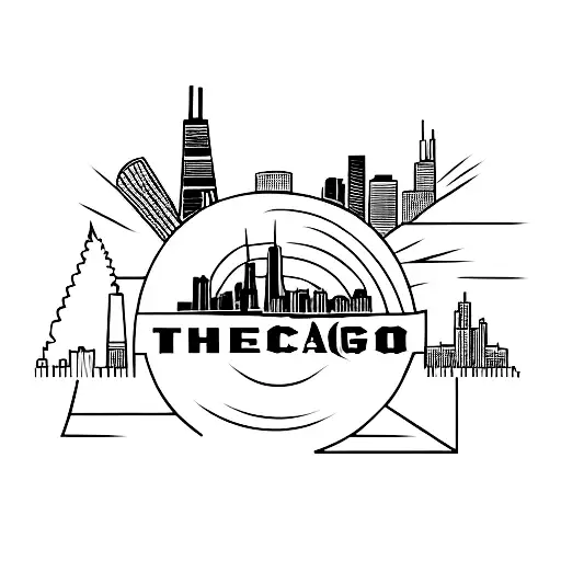 Chicago Skyline For The Marathon