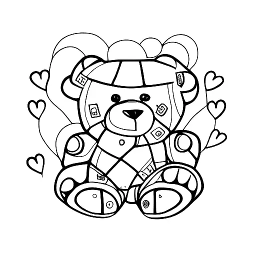 A Teddy Bear Sitting