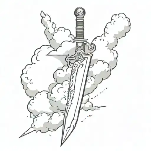 Buster Sword With A Cloud