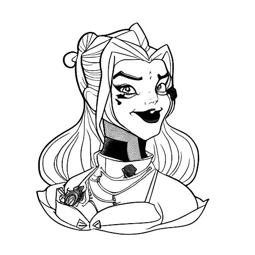 Harley Quinna And Joker Combined With Beauty And The Beast