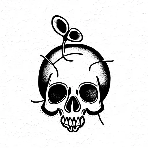 Fungus Growing From Skull