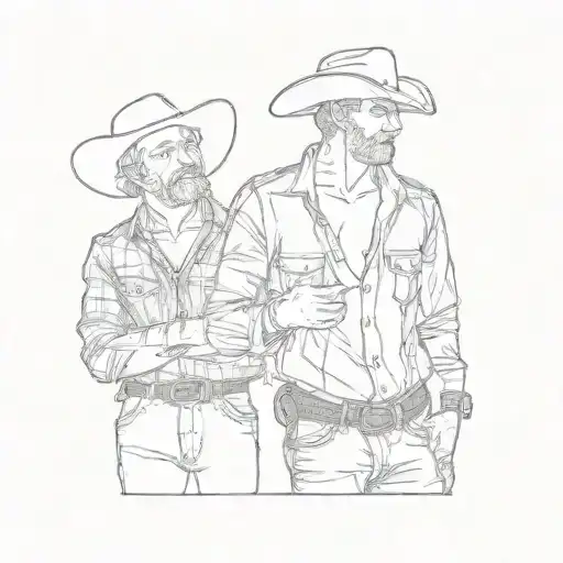 Two Men In Cowboy Hats