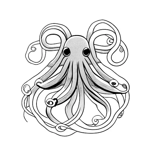 Simple Dark Octopus