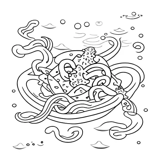 Pretzel With Ocean Scene Inside