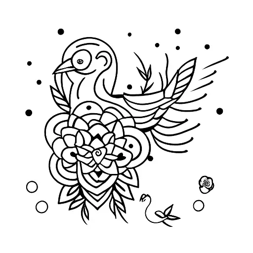 Black And White Bird