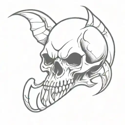 Vampire Fang Skull