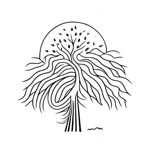 A Guitar With A Tree Growing Out Of It