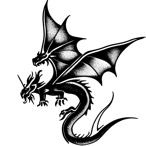 Dragon With Lycoris