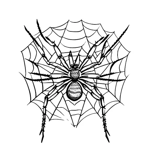 Spider In Shape Of Butterfly