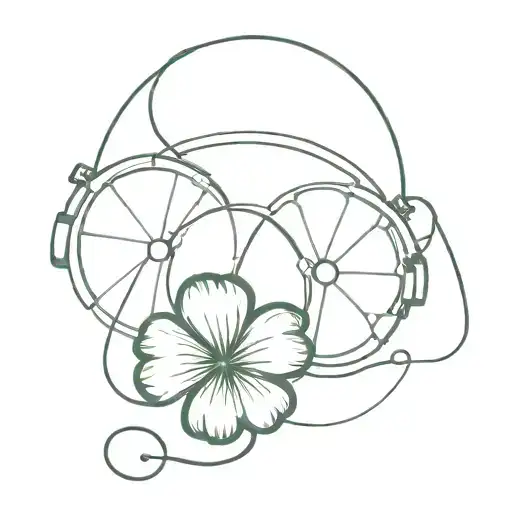 Four Leaf Clover Between A Headphone Ripping The Body