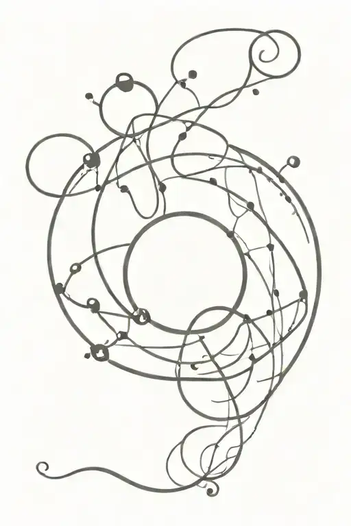 Dragon Ball And Music Notes Intertwined