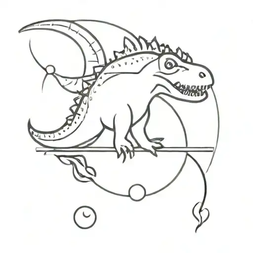 Small Half Moon Dino