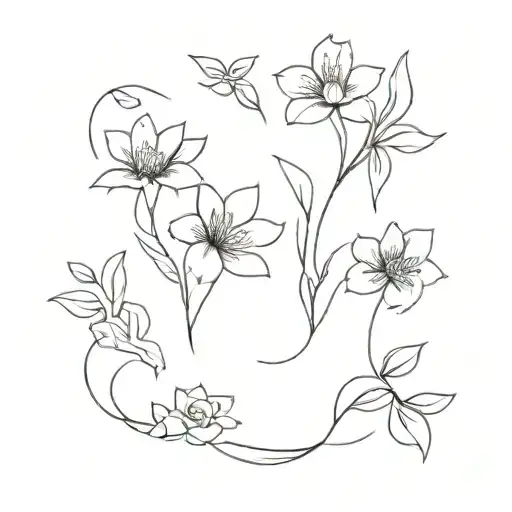 Flowers Growing Mini Ankle