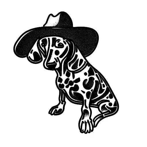 Dachshound With A Cowboy Hat