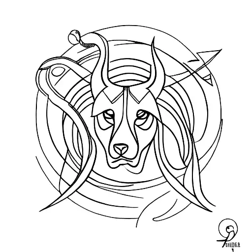 Design A Minimalist Tattoo Incorporating Zodiac Signs And The Beauty Of A Female Figure