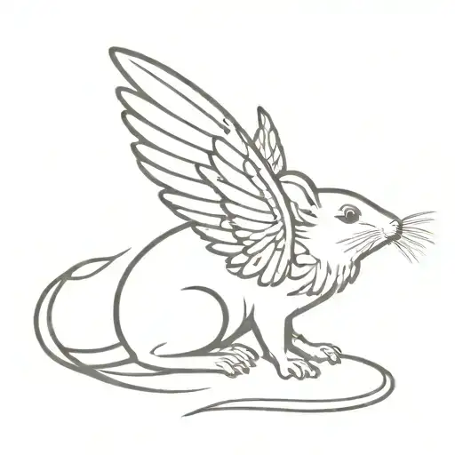 Mouse With Angel Wings
