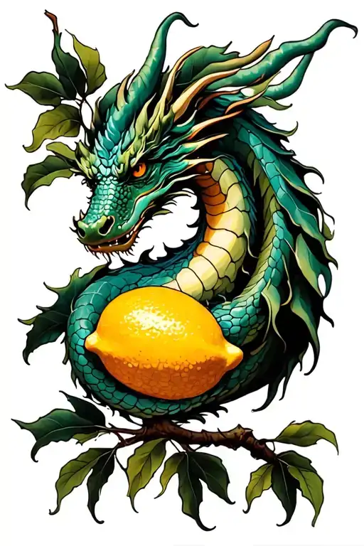 Dragon In A Lemon Tree Intertwined