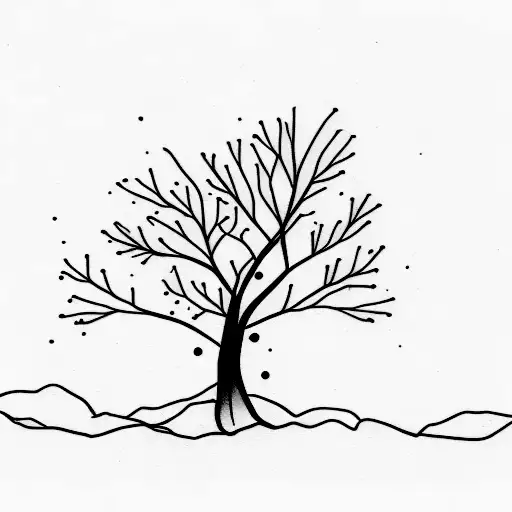 Simple Small Tree Sketch
