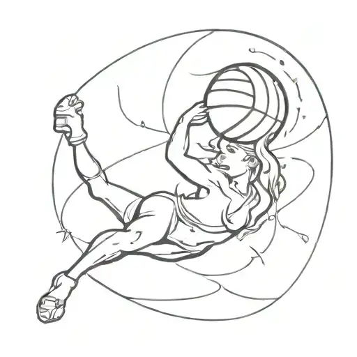 Cancer Volley Ball Fire