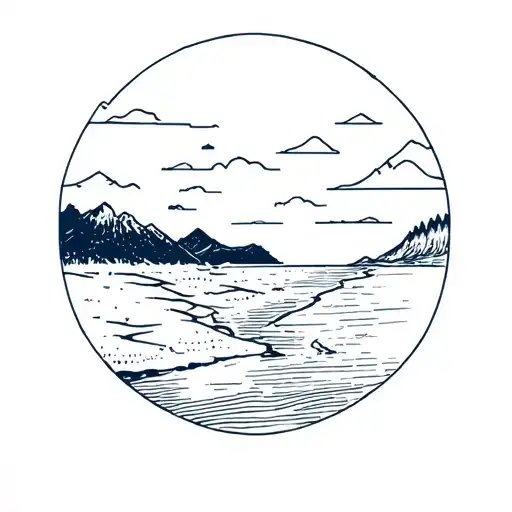 Travel With Beach And Mountain