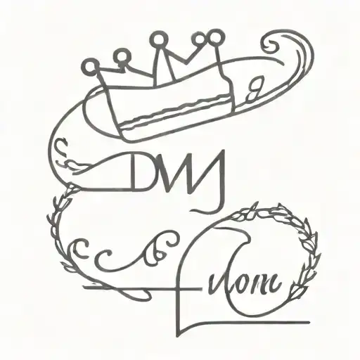 Word With Crown With The Letters Combination Of Letters