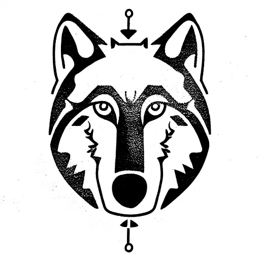 Wolf With Dates In A Circle