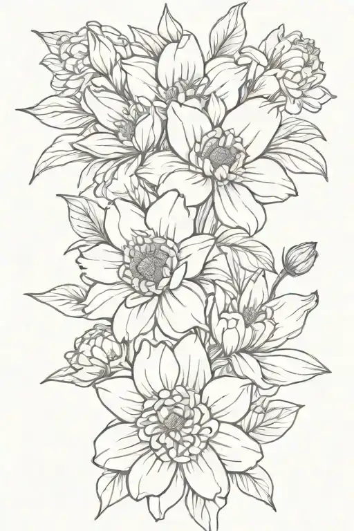 Chrysanthemum Daisy Daffodil Violet Carnation Bouquet