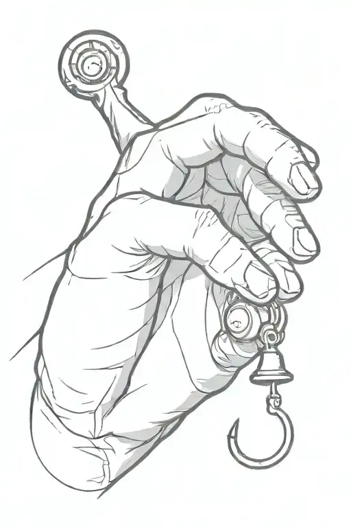 Demonic Hand Reaching Up To Ring A Bell