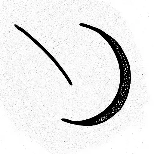 Fine Line Crescent Moon