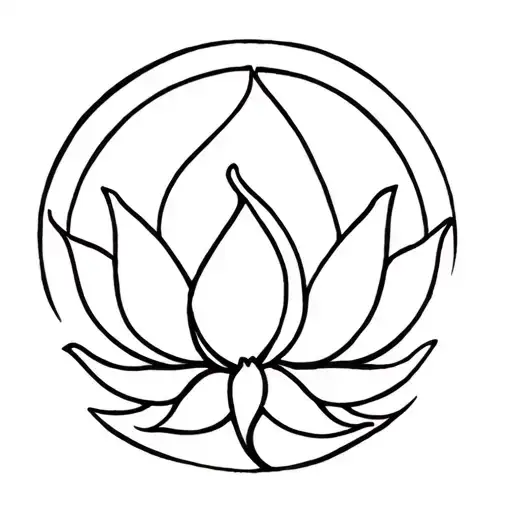 Lotus Flower Sun Rising