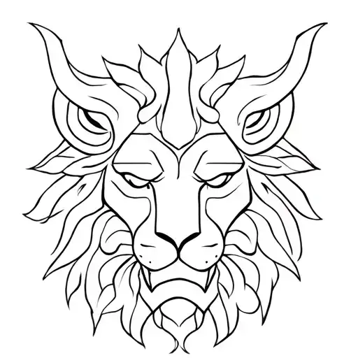 Sri Lankan Devil Mask With A Lion