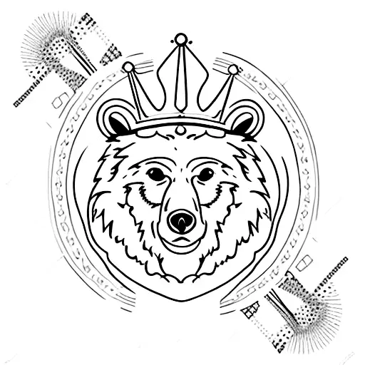 Bearpaw With Crown