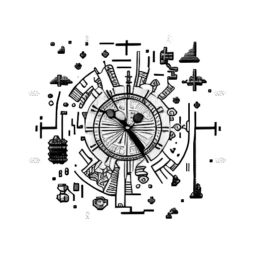 Sand Clock With Pixel Art