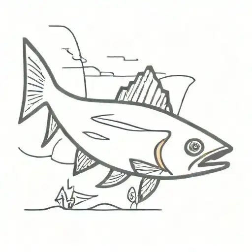 Basquiat Fish Swimming