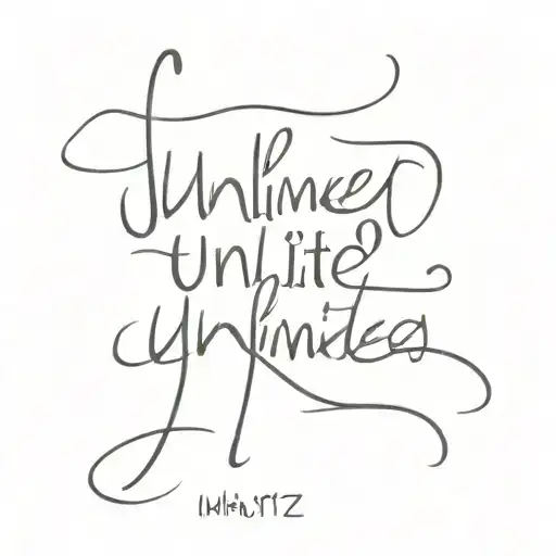 Word 'Unlimited' Written