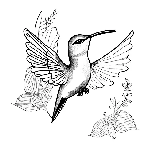 Water Color Hummingbird