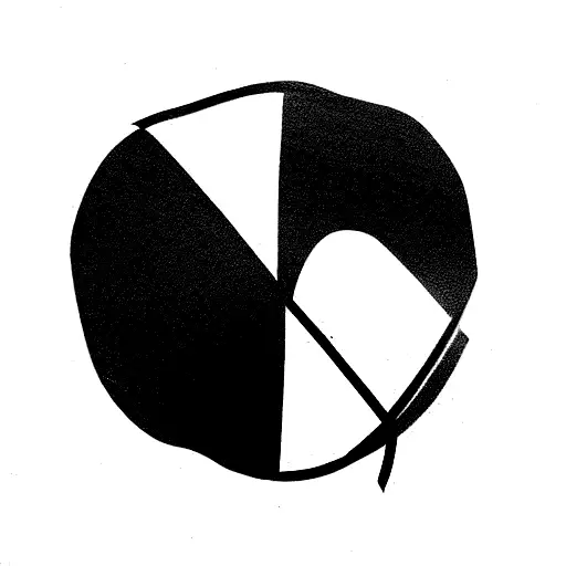 Intersepting Black Lines In The Shape Of An A