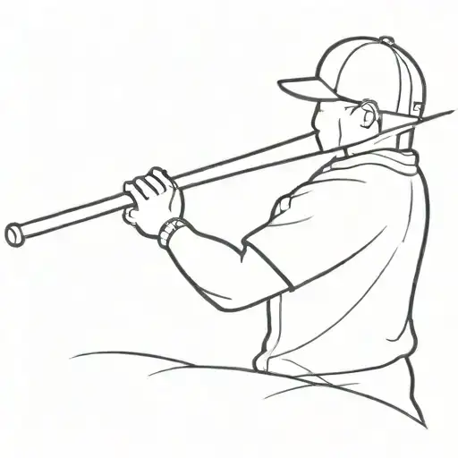 Jyd With A Baseball Bat Underlining It