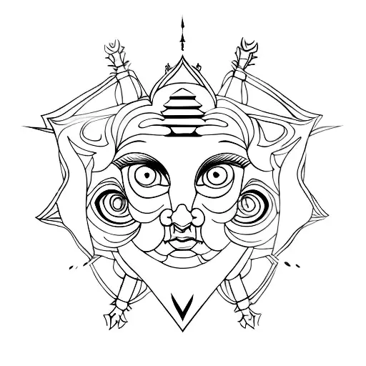 Buddhist Unilome Simple With Eye