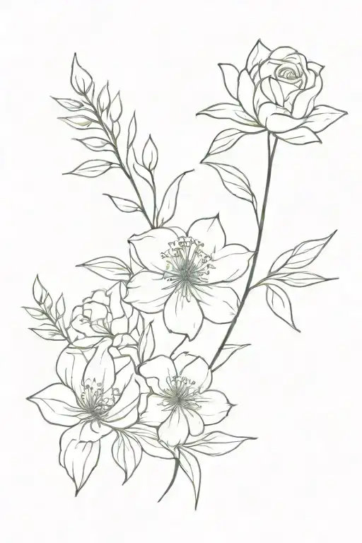 February And June Birth Flower Bouquet