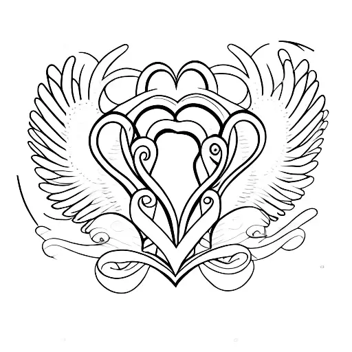 Heart With Angel Wings