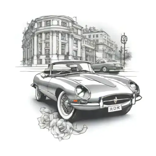 E Type Car No Background