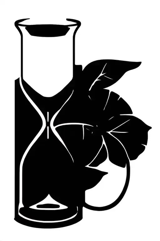 Hourglass With Lemonade Glass