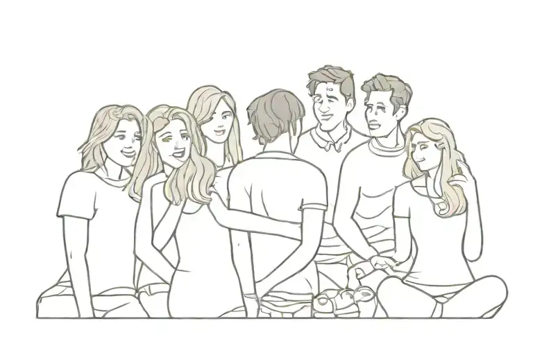 Friends Tv Show Tattoo Design