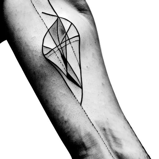 Discreet Lines Cool Design For Black And White Arm Wrap Around