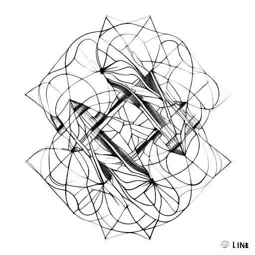 Line Bisecting Another Line With A Circle At The Centre