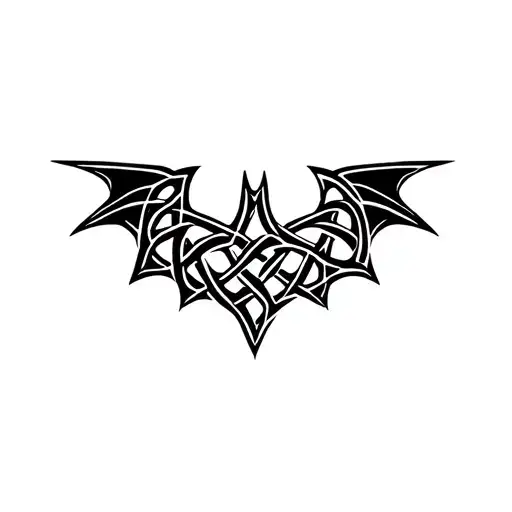 Batman Symbol Celtic Knot