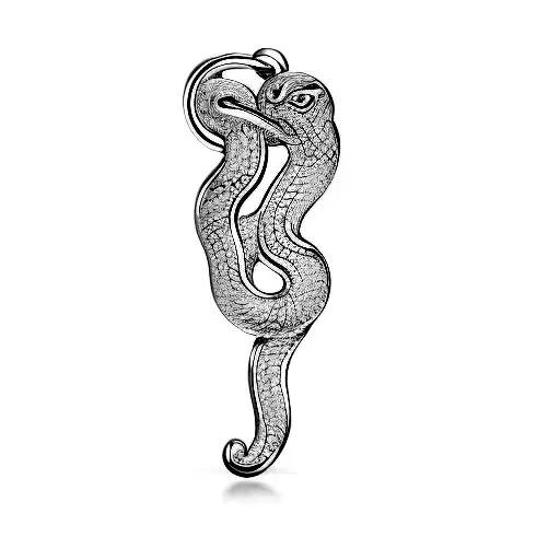 A Pendant With A Snake On It