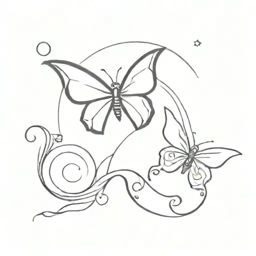 September 2004 With Butterfly And Moon Surrounded